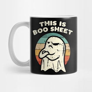 This Is Boo Sheet Ghost Retro Halloween Costume Mug